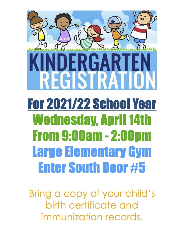 Kindergarten Registration for 2021/22