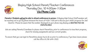 High School 2nd Quarter Conferences